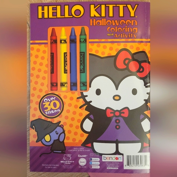 Hello Kitty Toys Hello Kitty Halloween Coloring Activity Book W